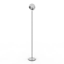 Torchere Lamp Sphere Shade 3d μοντέλο