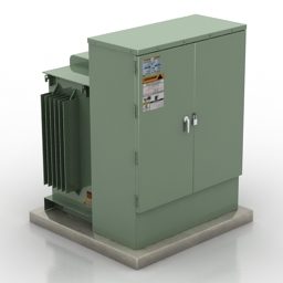 Modelo 3d de climatización eléctrica.