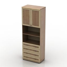 Office Bookcase Wardrobe 3d model