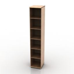 Thin Bookcase 3d model