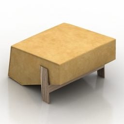 Seat Moroso Solid Wood 3d model