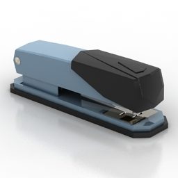 Blue Stapleroffice Equipment 3d model