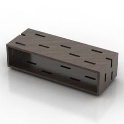 میز آنتیک طرح چوبی مدل سه بعدی