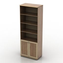 Combinação de estante com armário único Modelo 3D