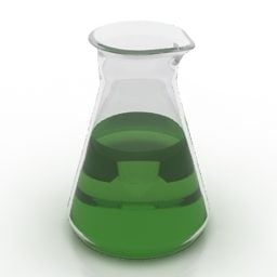 3d модель склянки лабораторного посуду