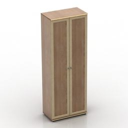 Wooden Locker Antique Style 3d model