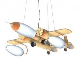 Lesklé 3D model ve tvaru letadla