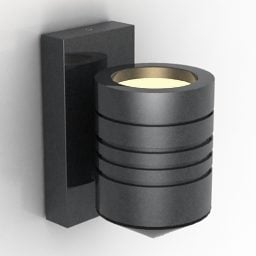 Model 3d Sconce Cosmo Silinder Ireng