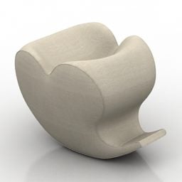 Mô hình ghế bành Smooth Shape 3d