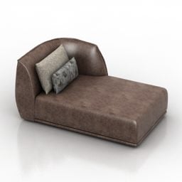 Model Sofa Corner L Kanthi Bantal 3d
