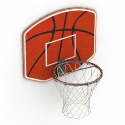 Modelo 3d de basquete de tabuleiro