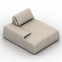 Upholstery Sofa Low Arm 3d model