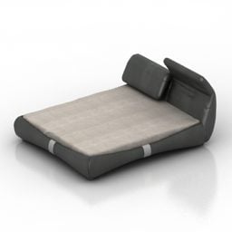 Modernes Bett Lucca 3D-Modell