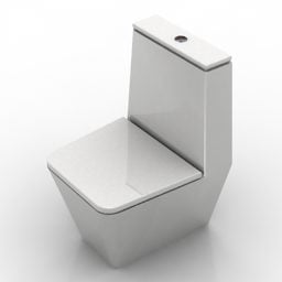 Nowoczesny model toalety 3D