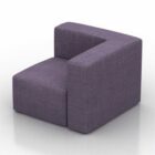 Corner Sofa Purple Color