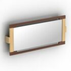 Wide Mirror Wood Frame