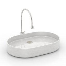 Oval Sink Antonio 3d model