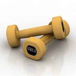 Hanteln-Set für Fitnessstudio 3D-Modell