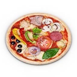 Pizza Dish 3d model