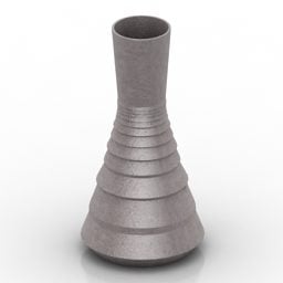 Vase Steel Material 3d model
