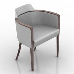 Armchair Curved Back 3d model