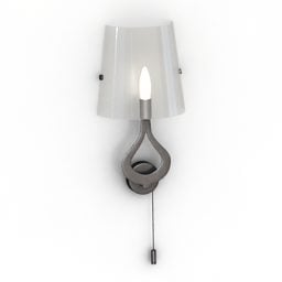 Transparent Shade Sconce Odeon 3d-modell
