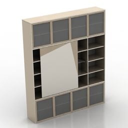 Book Rack For Bedroom 3d model