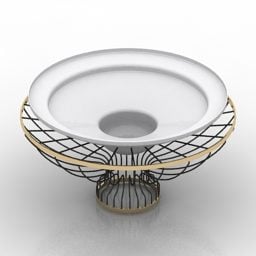 Tableware Vase Wire Frame 3d model