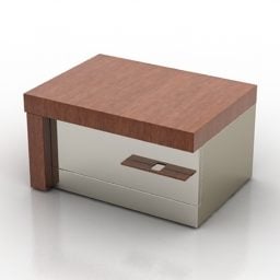 Forme de boîte de table de chevet modèle 3D