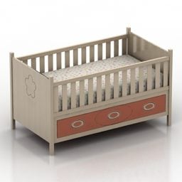 Bed Crib 3d model