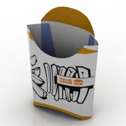 Паперова коробка 3d модель