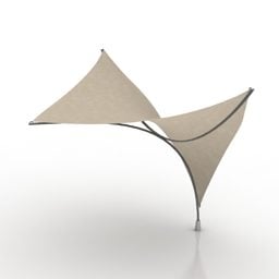 3д модель стального каркаса палатки