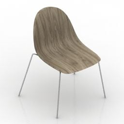Coffee Chair Steel Leg 3d model