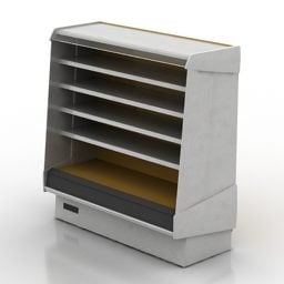 Market Shelf Stand Furniture 3D-malli