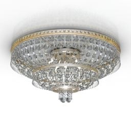 Ceiling Luster Glass Lamp 3d model