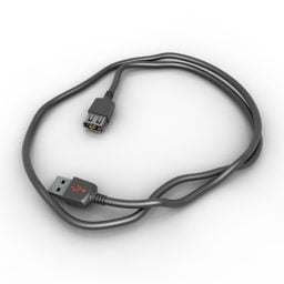Cáp USB loại A mô hình 3d