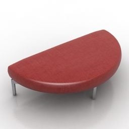 Sofa halbrund 3D-Modell