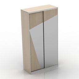 Modello 3d di modello di porta moderna per armadio