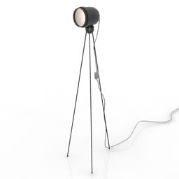 Studio Torchere Lampe Med Stativ 3d modell