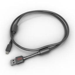 USB-Kabel Typ A 3D-Modell