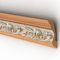 Cornice Molding Carved Decoration 3d model