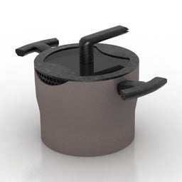 鍋キッチンアクセサリー3Dモデル