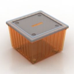 Model 3d Pencetak Syiling Makanan Kotak Ikea