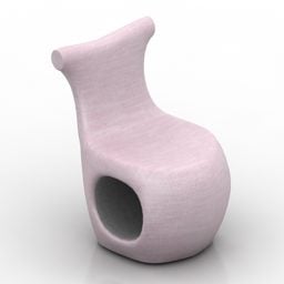儿童椅子螺旋粉红色3d模型