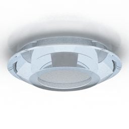 Lampada da soffitto con lampada a cerchio in vetro Modello 3d