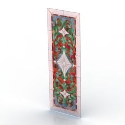 Windows Panel Stained Glass 3d model