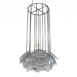 Luster Nuvole Flower Drop Shade 3d-modell