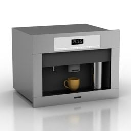 3д модель современной кофемашины Miele