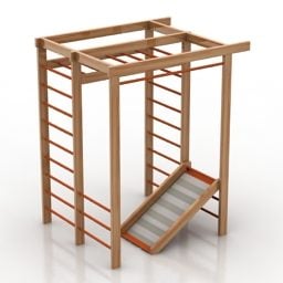 Mô hình 3d Hệ thống phức hợp cầu thang Sân chơi