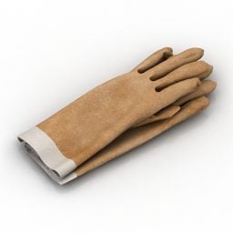 Leather Gloves Kitchen Accessories 3d model